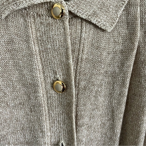 VINTAGE 80s ST. JOHN Santana Knit Short Sleeve Jumpsuit - Picture 9 of 15